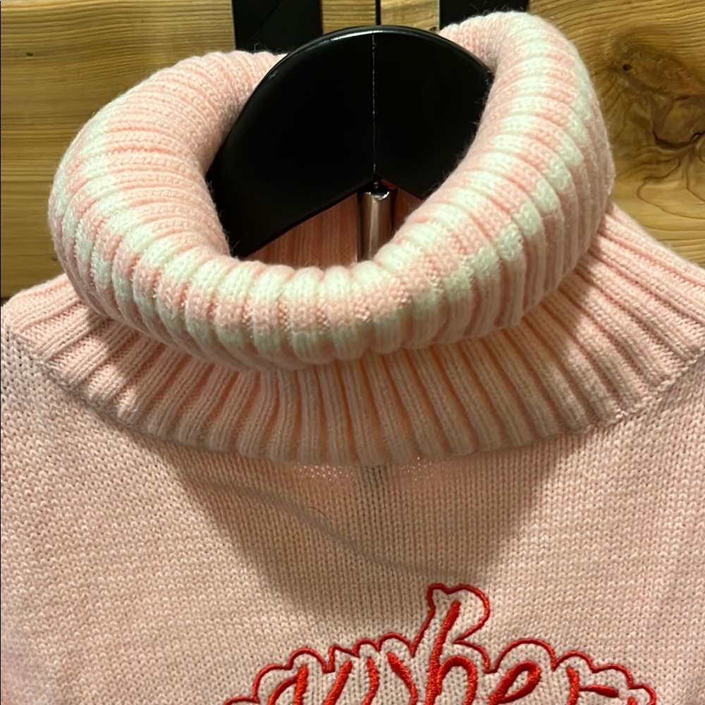 Strawberry Milk Pink Turtleneck Sweater - Picture 3 of 8